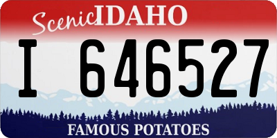 ID license plate I646527