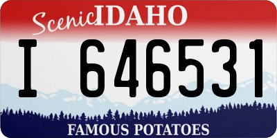 ID license plate I646531