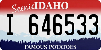ID license plate I646533
