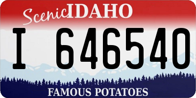 ID license plate I646540