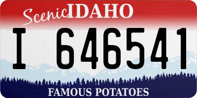 ID license plate I646541