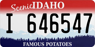 ID license plate I646547