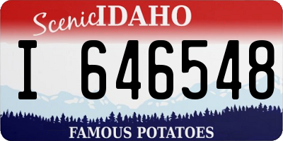 ID license plate I646548