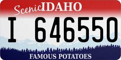 ID license plate I646550
