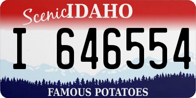 ID license plate I646554