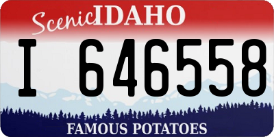 ID license plate I646558