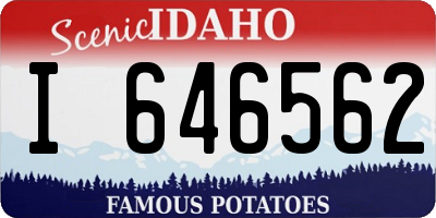 ID license plate I646562