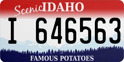 ID license plate I646563