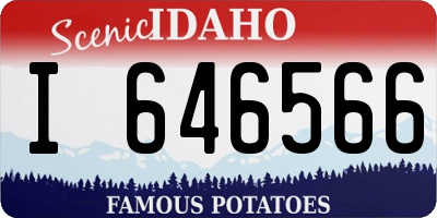 ID license plate I646566