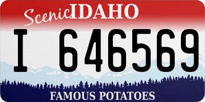 ID license plate I646569
