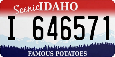 ID license plate I646571