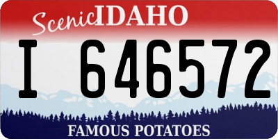ID license plate I646572