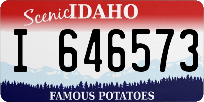 ID license plate I646573