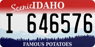 ID license plate I646576