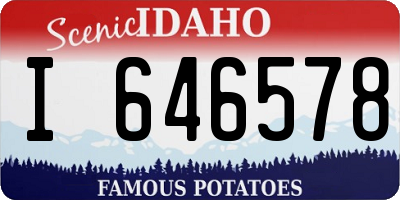ID license plate I646578