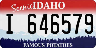 ID license plate I646579