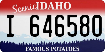 ID license plate I646580