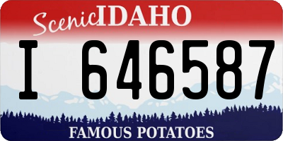 ID license plate I646587