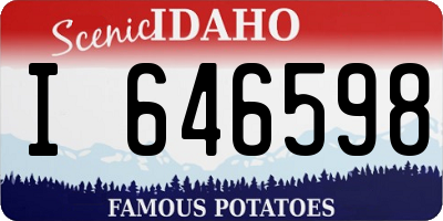 ID license plate I646598