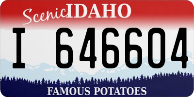 ID license plate I646604