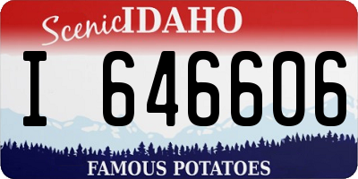 ID license plate I646606