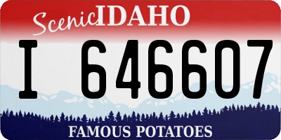 ID license plate I646607