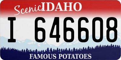 ID license plate I646608