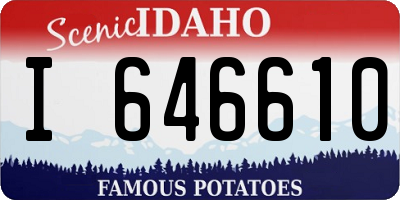 ID license plate I646610