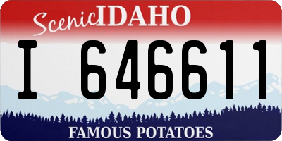 ID license plate I646611