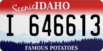 ID license plate I646613