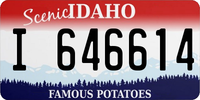 ID license plate I646614