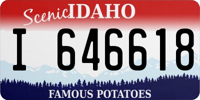 ID license plate I646618