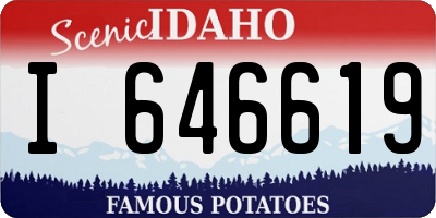 ID license plate I646619