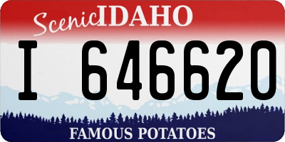 ID license plate I646620