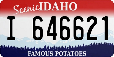 ID license plate I646621