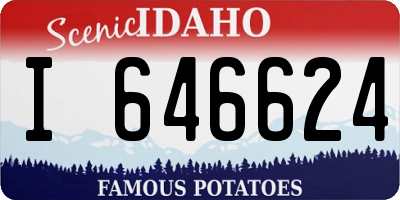 ID license plate I646624