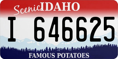 ID license plate I646625