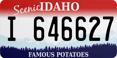 ID license plate I646627