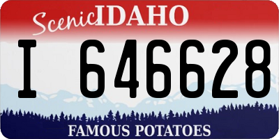 ID license plate I646628