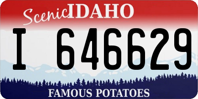 ID license plate I646629