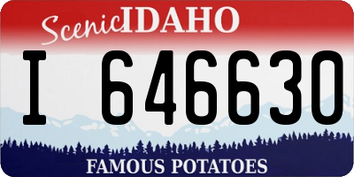 ID license plate I646630
