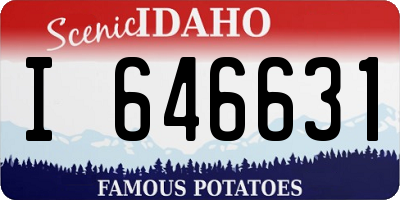 ID license plate I646631