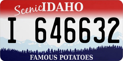 ID license plate I646632