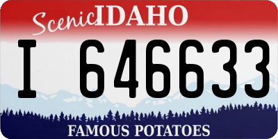 ID license plate I646633