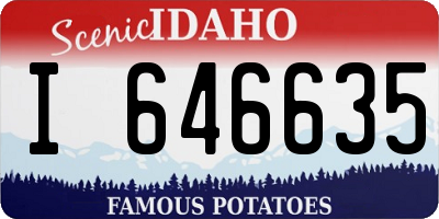 ID license plate I646635