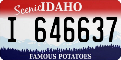 ID license plate I646637