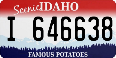 ID license plate I646638