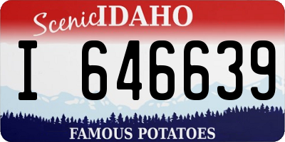 ID license plate I646639