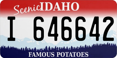 ID license plate I646642