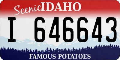 ID license plate I646643